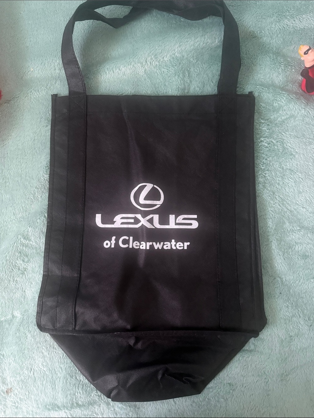 Everyday Black Tote Bag with Double Handles